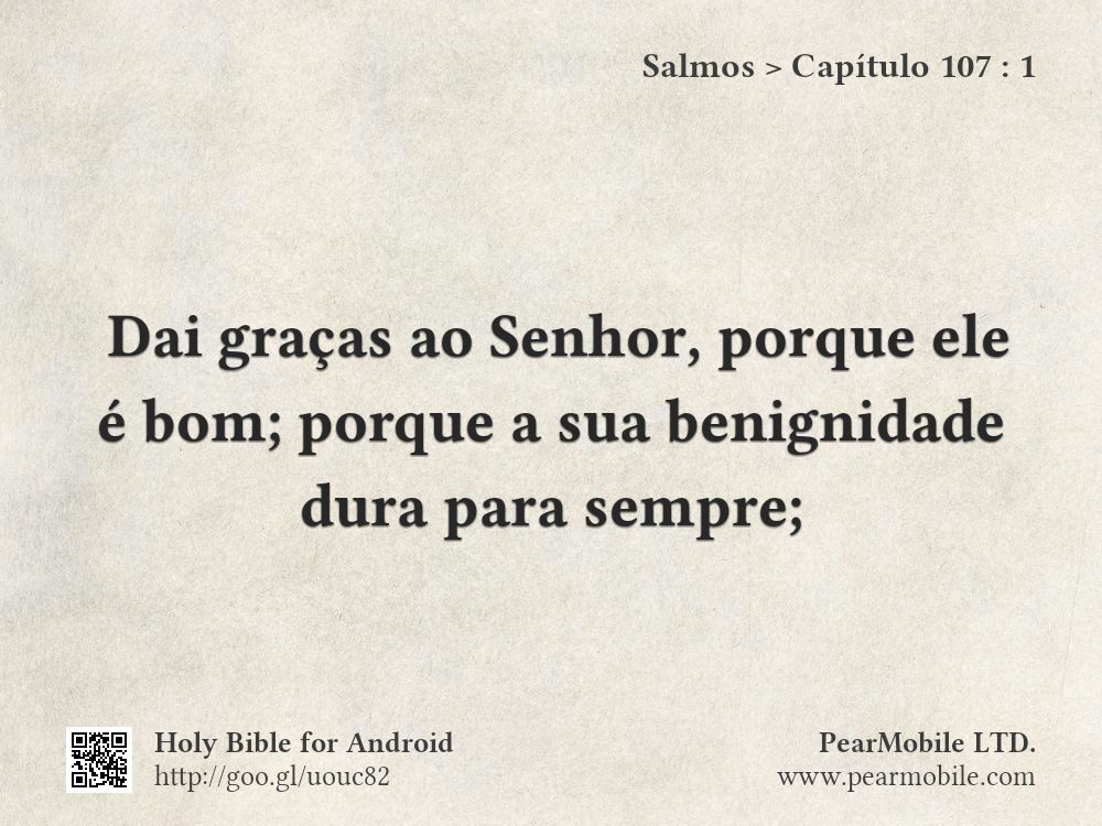 Salmos, Capítulo 107:1